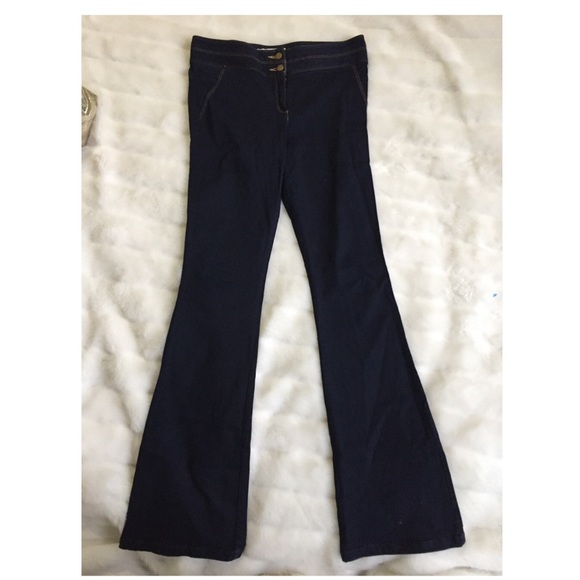 Veronica Beard Denim - Veronica Beard High-Waist Flared Denim Pants 10